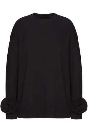 VALENTINO GARAVANI Rose-appliqué sweater