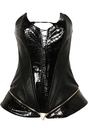 MITILIANE COUTURE Leather corset top
