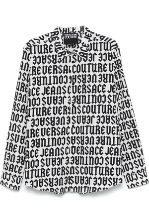 VERSACE Logo-print shirt