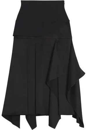 Lanvin Draped-detailing midi skirt
