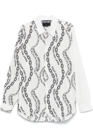 VERSACE Chain-link print shirt