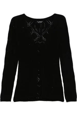 Twin-Set Pointelle-knit cardigan