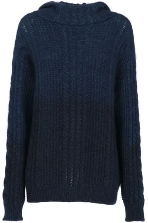 Dior 2010s cable-knit hoodie