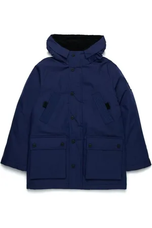 Diesel Logo-patch hooded jacket