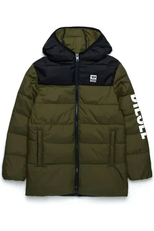 Diesel Logo-print padded coat