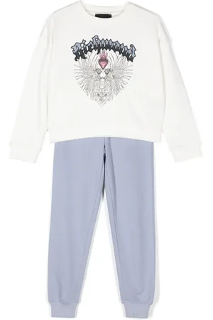 John Richmond Logo-embroidered tracksuit set