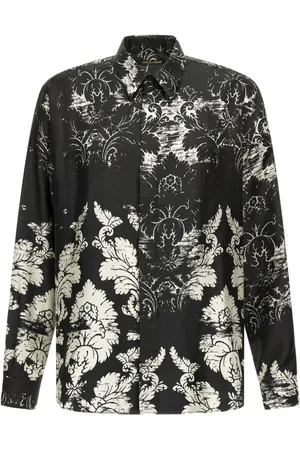Roberto Cavalli Broccato-print shirt