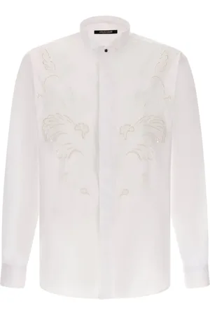 Roberto Cavalli Broderie anglaise detail shirt