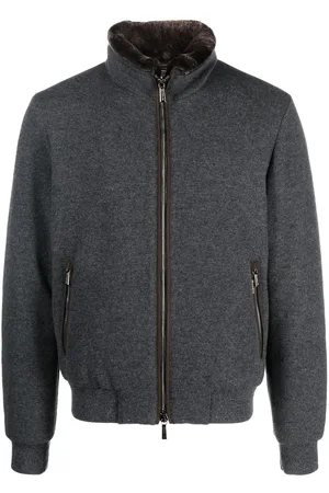 MOORER Quilted wool-cashmere jacket