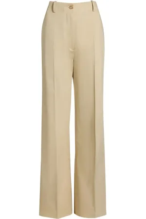 Patou Organic-cotton flared trousers