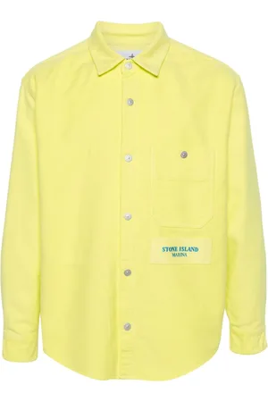 Stone Island Logo-embroidered shirt