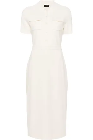 THEORY Military midi dress