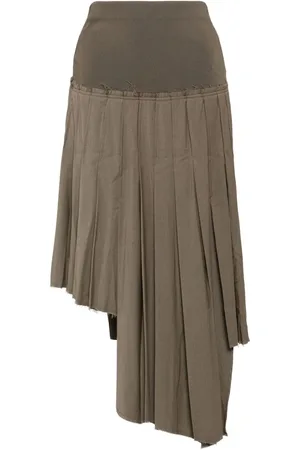 Rokh Ribbed pleated skirts