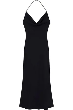 Stella McCartney Crystal-embellished halterneck dress