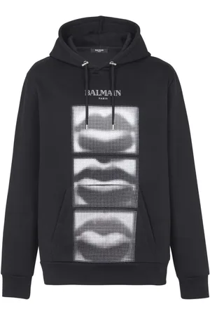 Balmain Lips print hoodie