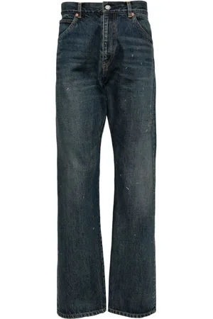 UNDERCOVER Embroidered straight-leg jeans