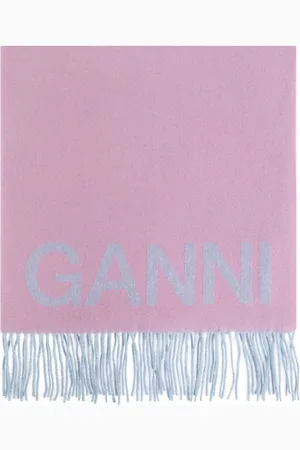 Ganni Fringed scarf