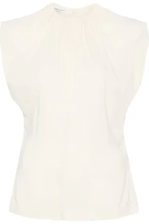 Serafini Gathered-neck blouse