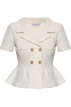 Self-Portrait Textured knit top