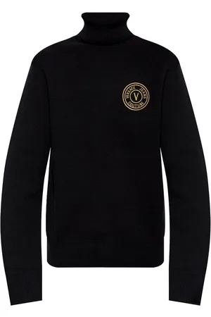 VERSACE Embroidered-logo sweater