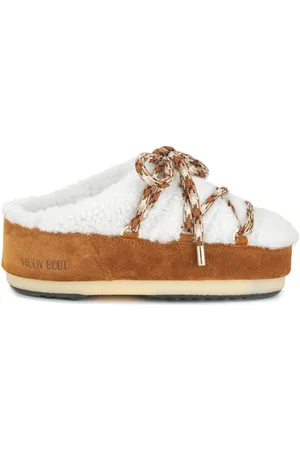 Moon Boot Faux-fur flat slippers