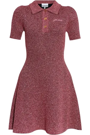 Ganni Lurex mini dress