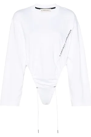 Y / PROJECT Logo-print bodysuit