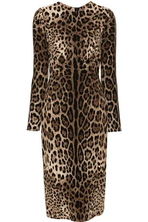 Dolce & Gabbana Leopard-print midi dress