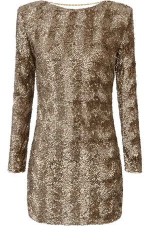 Elisabetta Franchi Sequin-embellished tulle mini dress