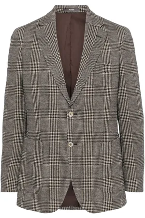 Boggi Milano Prince of Wales check blazer