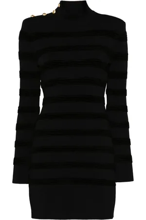 Tom Ford Velvet-stripe mini dress