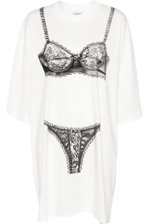 Vaquera Lingerie-print T-shirt