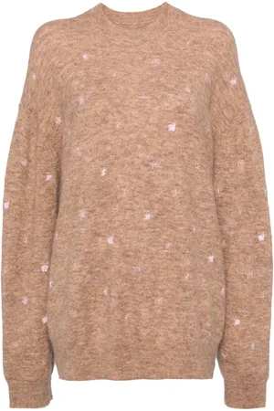 JNBY Butterfly embroidered long sleeve sweater