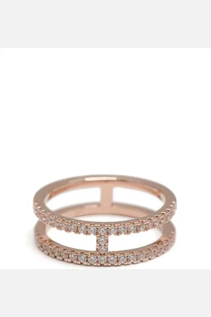 APM Monaco Double line Pavé ring
