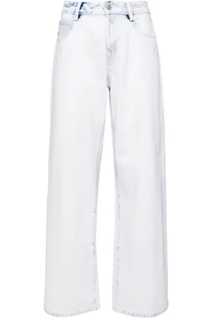 JNBY Logo-appliqué straight-leg jeans