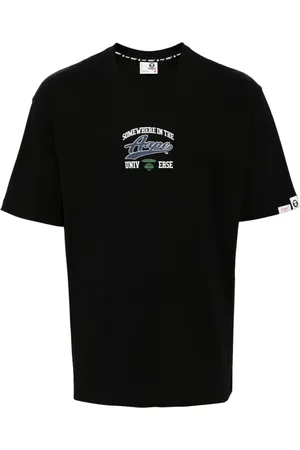 A Bathing Ape Moonface logo universe T-shirt