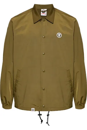 A Bathing Ape Logo-patch long-sleeved jacket