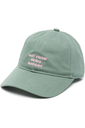 Drôle de Monsieur Slogan-embroidered cap