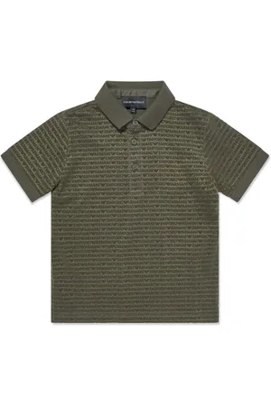 Emporio Armani Jacquard-logo polo t-shirt