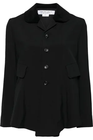 Comme des Garçons Cotton-wool blend button-up blazer