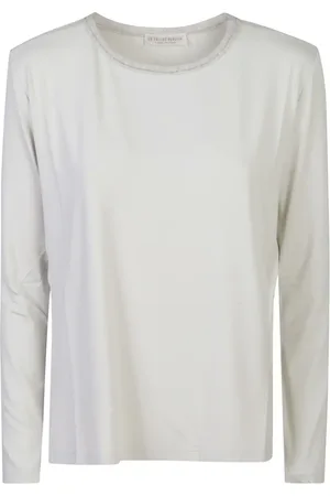 LE TRICOT PERUGIA Embellished-neckline t-shirt