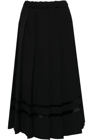 Comme des Garçons Pleated wool skirt