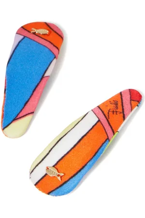 Puccini Iride-print hair clips (set of two)