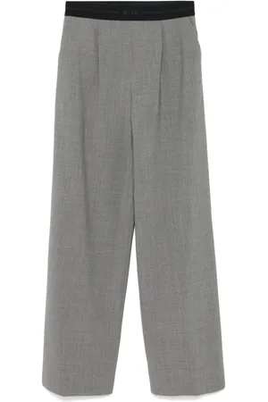 Msgm Mélange-effect palazzo pants