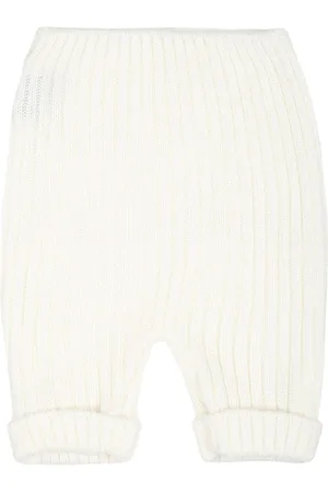 LITTLE BEAR Ribbed-knit leggings