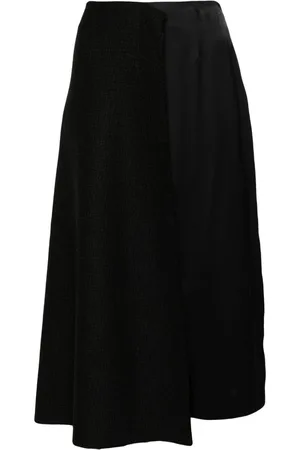 Plan C Micro-pattern midi skirt