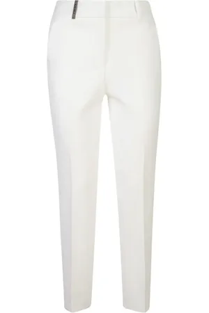PESERICO SIGN Logo-plaque tapered trousers