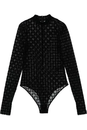 Givenchy Flocked-logo bodysuit