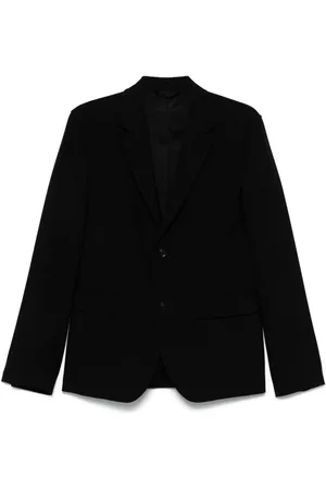 BLUMARINE Lettering-print single-breasted blazer