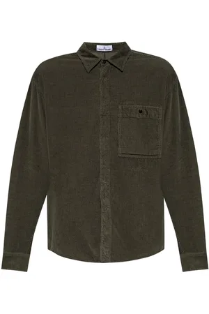 Stone Island 12707 micro corduroy shirt